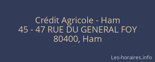Crédit Agricole - Ham