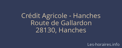 Crédit Agricole - Hanches