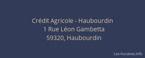Crédit Agricole - Haubourdin