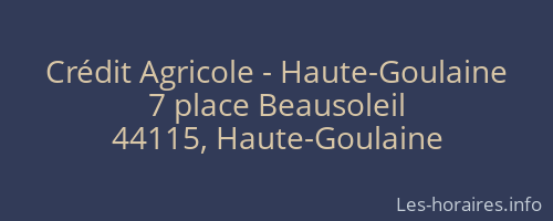 Crédit Agricole - Haute-Goulaine