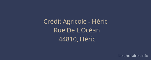Crédit Agricole - Héric