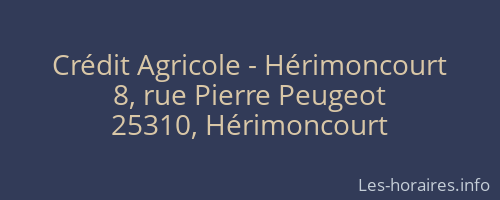 Crédit Agricole - Hérimoncourt