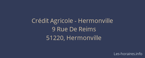 Crédit Agricole - Hermonville