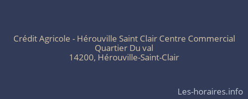 Crédit Agricole - Hérouville Saint Clair Centre Commercial
