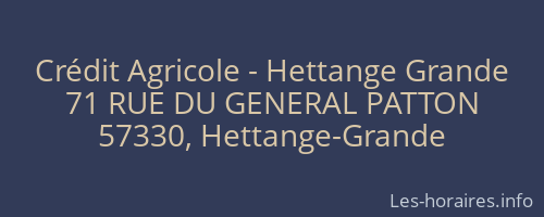 Crédit Agricole - Hettange Grande