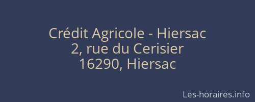 Crédit Agricole - Hiersac