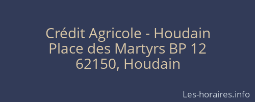 Crédit Agricole - Houdain