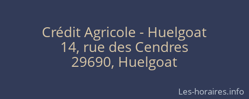 Crédit Agricole - Huelgoat
