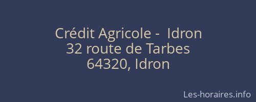 Crédit Agricole -  Idron