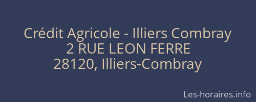 Crédit Agricole - Illiers Combray