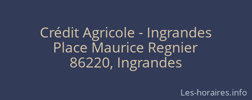 Crédit Agricole - Ingrandes