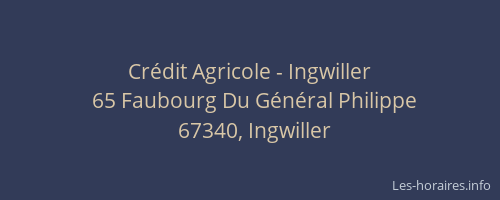 Crédit Agricole - Ingwiller