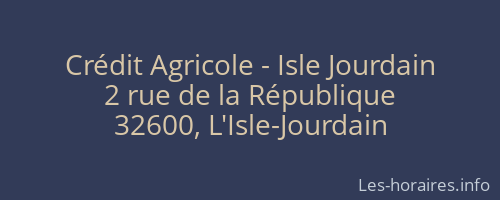 Crédit Agricole - Isle Jourdain