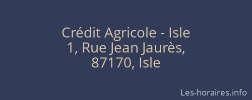 Crédit Agricole - Isle