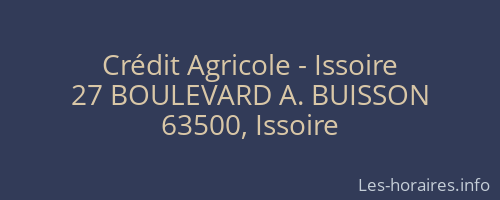 Crédit Agricole - Issoire