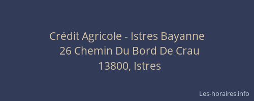 Crédit Agricole - Istres Bayanne