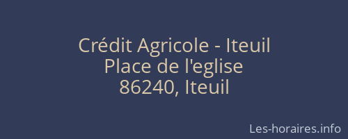 Crédit Agricole - Iteuil