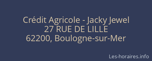 Crédit Agricole - Jacky Jewel