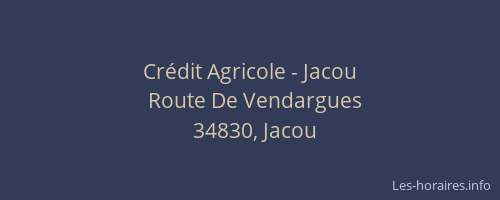 Crédit Agricole - Jacou