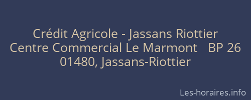 Crédit Agricole - Jassans Riottier
