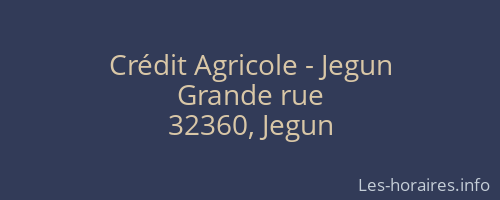 Crédit Agricole - Jegun