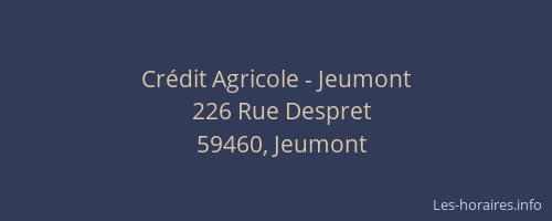 Crédit Agricole - Jeumont