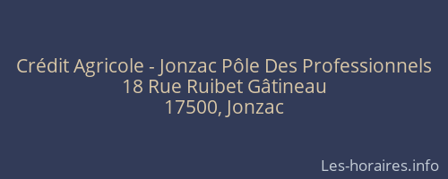 Crédit Agricole - Jonzac Pôle Des Professionnels