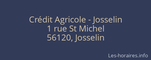 Crédit Agricole - Josselin