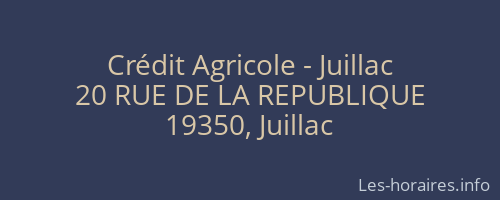 Crédit Agricole - Juillac