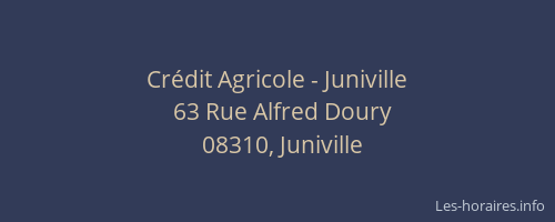 Crédit Agricole - Juniville