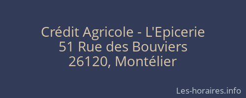 Crédit Agricole - L'Epicerie