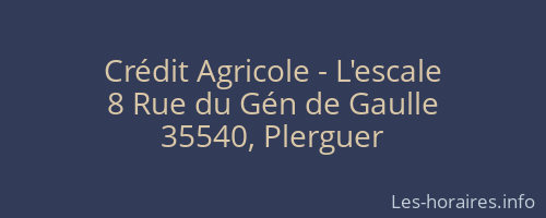Crédit Agricole - L'escale