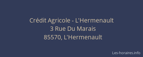 Crédit Agricole - L'Hermenault