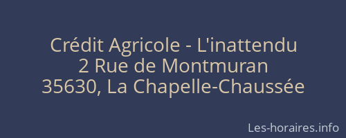 Crédit Agricole - L'inattendu