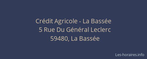 Crédit Agricole - La Bassée