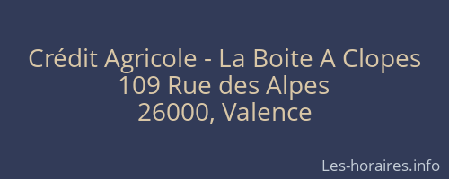 Crédit Agricole - La Boite A Clopes