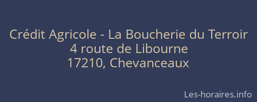 Crédit Agricole - La Boucherie du Terroir