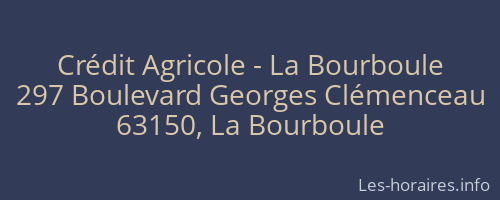 Crédit Agricole - La Bourboule