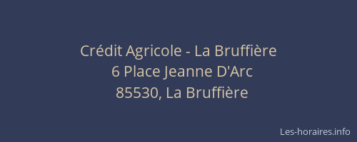 Crédit Agricole - La Bruffière