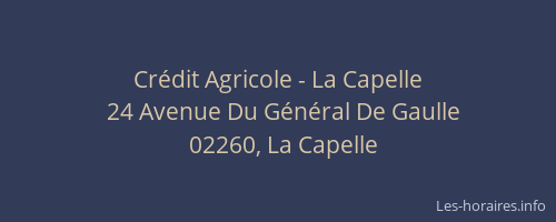 Crédit Agricole - La Capelle