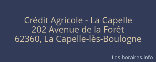 Crédit Agricole - La Capelle