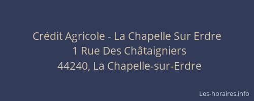 Crédit Agricole - La Chapelle Sur Erdre