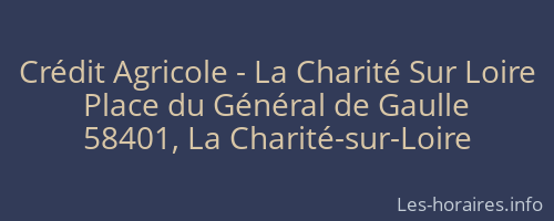 Crédit Agricole - La Charité Sur Loire
