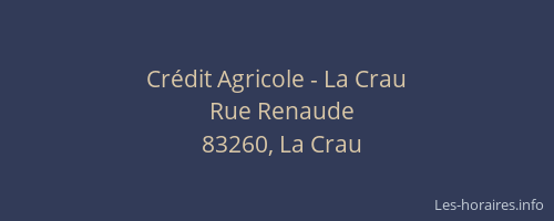 Crédit Agricole - La Crau