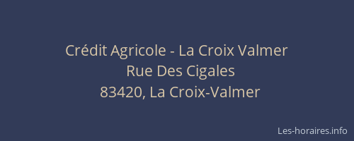 Crédit Agricole - La Croix Valmer