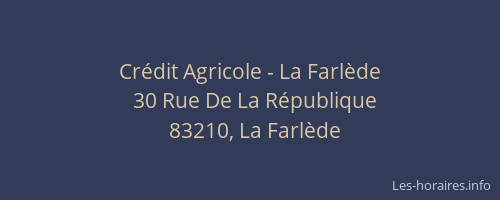 Crédit Agricole - La Farlède