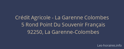 Crédit Agricole - La Garenne Colombes