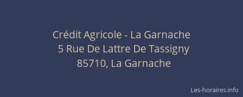 Crédit Agricole - La Garnache
