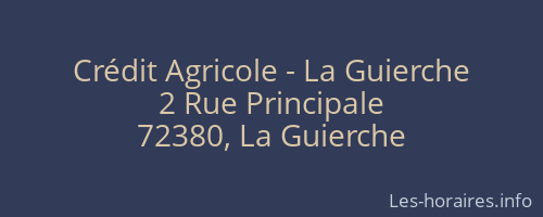 Crédit Agricole - La Guierche