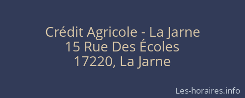Crédit Agricole - La Jarne
